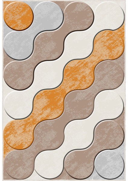 Dekoratif Özel Tasarım Modern Yıkanabilir Ince Kaymaz Taban Trend Oda Halısı