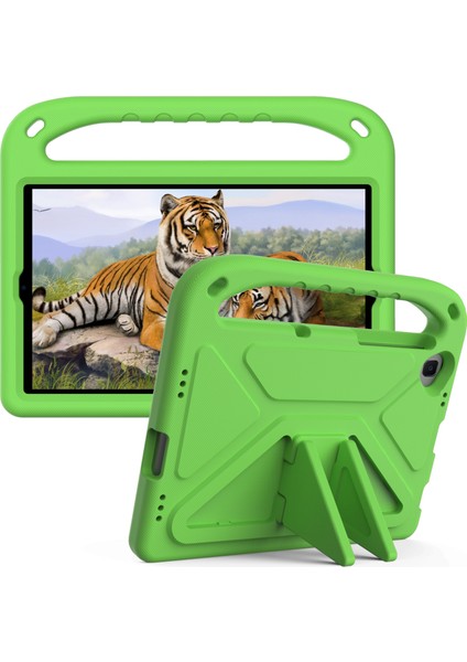Xiaomi Mi Pad 4 Plus (10.1") Için Kickstandlı Saplı Tasarım Eva Tablet Kılıfı - Yeşil (Yurt Dışından)