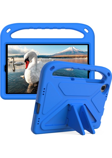 Xiaomi Mi Pad 4 Plus (10.1") Için Kickstandlı Saplı Tasarım Eva Tablet Kılıfı - Mavi (Yurt Dışından)