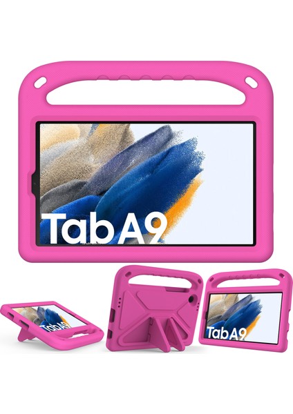 Samsung Galaxy Tab A9 Kılıf Darbeye Dayanıklı Kickstand Eva Tablet Kılıfı Saplı-Gül (Yurt Dışından) fiyatları