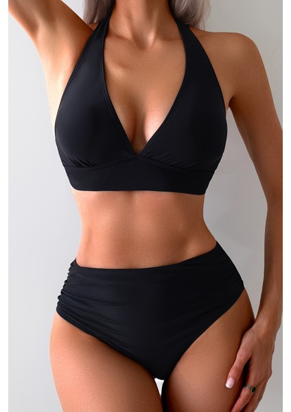 Yandan Büzgülü Bikini Takım (Çıkartılabilir Kaplı)