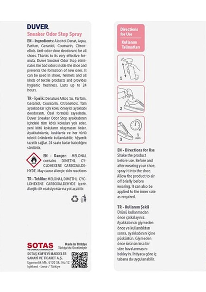 Sneaker Odorstop 50 ml Ayakkabı Deodorantı modelleri