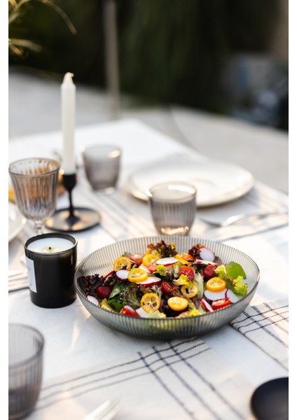 Splendid Cam 2'li Salata Kasesi Seti Füme 25 cm - 30 cm modelleri