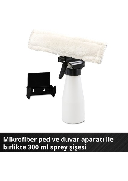 Akülü Cam Temizleme Makinesi BRILLIANTO Power X-Change (18V, 28 cm emici başlık, iz bırakmadan temizlik, mikrofiber bezli sprey şişe dahil, akü dahil değildir) - 3437100 indirimleri