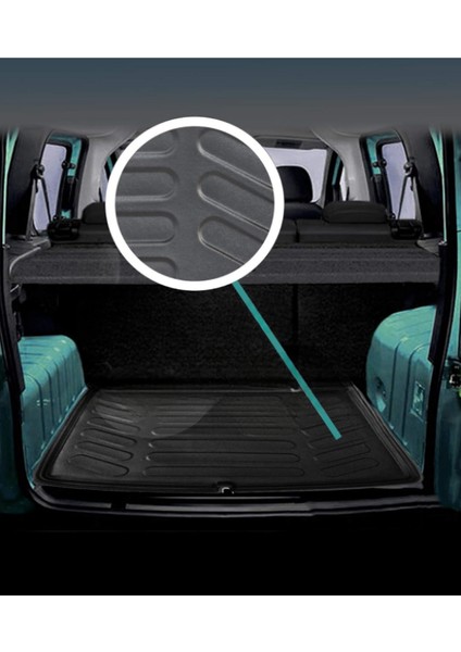 Fiat Doblo 2023 ve Sonrası Uyumlu 3D Bagaj Havuzu
