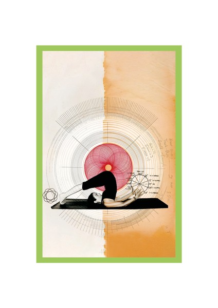 Hareket ve Denge – Yoga & Spor Konseptli Tasarım Hediye Not Kartı | 10X15 cm