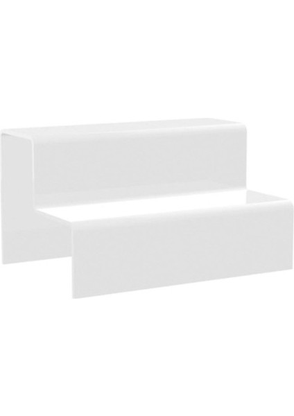 Beyaz 2 Katlı Merdiven Standı, 30CM .
