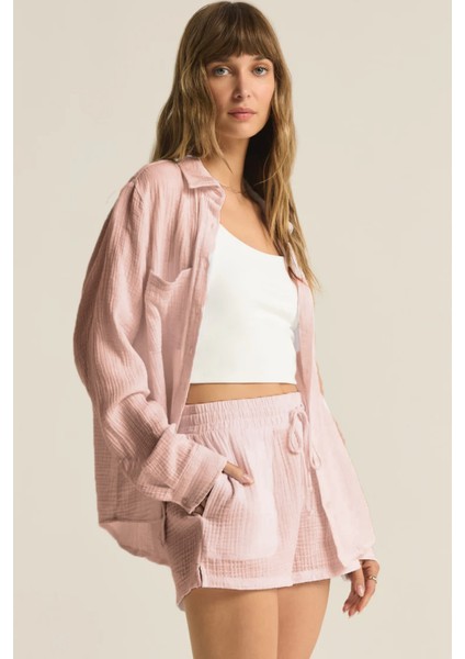 Pamuk Müslin Kadın Gömlek – %100 Organik 2 Kat Müslin Kumaş – Nefes Alabilen, Hafif ve Yumuşak Yapı – Plajda, Günlük Hayatta ve Tatilde Rahat Kullanım Için Uygun modelleri