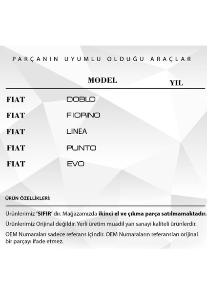 Fiat Doblo / Fiorino / Linea / Punto / Evo Uyumlu Koltuk Ayar Kolu - Sağlam Yedek Parça fırsatları