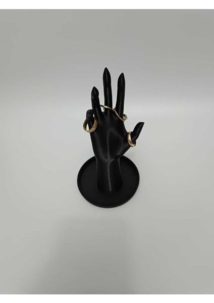 Şık Siyah Yüzük Organizeri, Düzenli ve Zarif Saklama Çözümü