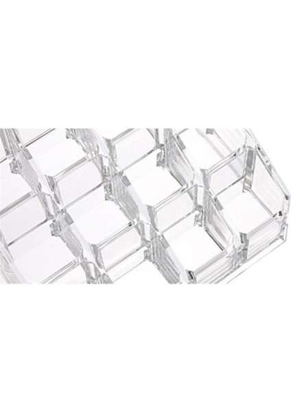 16 Bölmeli Şeffaf Akrilik Makyaj Malzeme Düzenleyici, Organizer