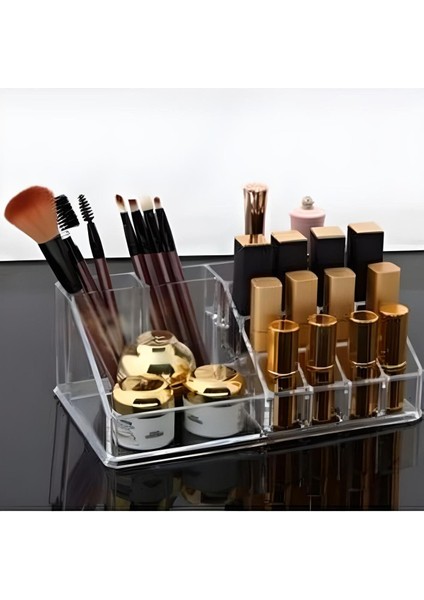 16 Bölmeli Şeffaf Akrilik Makyaj Malzeme Düzenleyici, Organizer