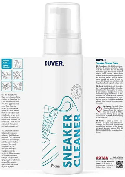Sneaker 40 ml Temizleme Köpüğü modelleri