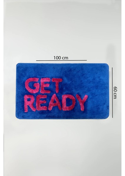 Get Ready Banyo Paspası 60X100 cm Kaydırmaz Tabanlı Akrilik