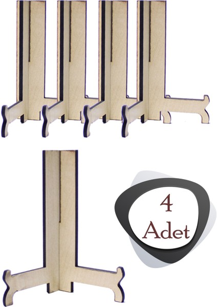 Ahşap Tabak Standı, 20 Cm, Şövalye Krem, Şık ve Kullanışlı Dekoratif Ürün