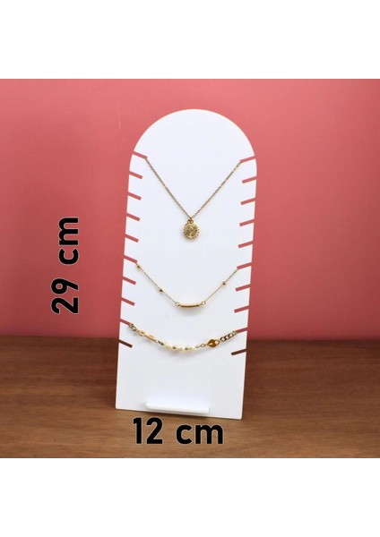 Bej Renkli Kolye ve Bileklik Standı, Şık ve Kullanışlı Tasarım fiyatları