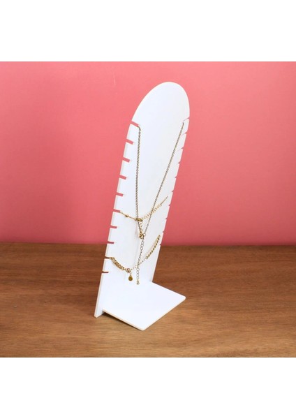 Bej Renkli Kolye ve Bileklik Standı, Şık ve Kullanışlı Tasarım indirimleri