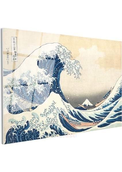Katsushika Hokusai - Kanagawa'daki Büyük Dalga Cam Tablo modelleri