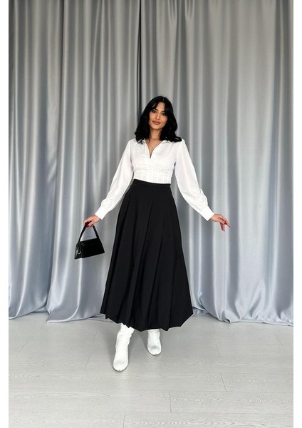 Siyah Uzun Balon Etek fiyatları