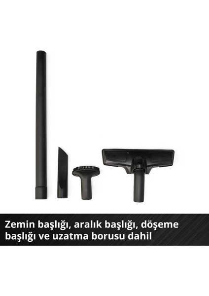 Akülü El Süpürgesi TE-VC 18 Li-Solo Power X-Change (18V, 42 mbar emiş gücü, 540 ml toz haznesi, 3 başlık, uzatma aparatı, duvar askısı dahil, akü dahil değildir) - 2347120