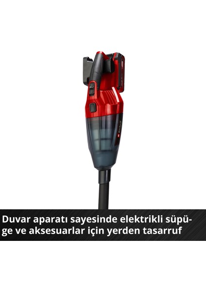 Akülü El Süpürgesi TE-VC 18 Li-Solo Power X-Change (18V, 42 mbar emiş gücü, 540 ml toz haznesi, 3 başlık, uzatma aparatı, duvar askısı dahil, akü dahil değildir) - 2347120