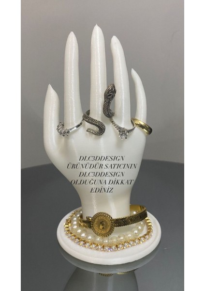 Beyaz El Takı Mankeni, Yüzük ve Takı Sergileme Standı, Organizer, 18 cm fiyatları