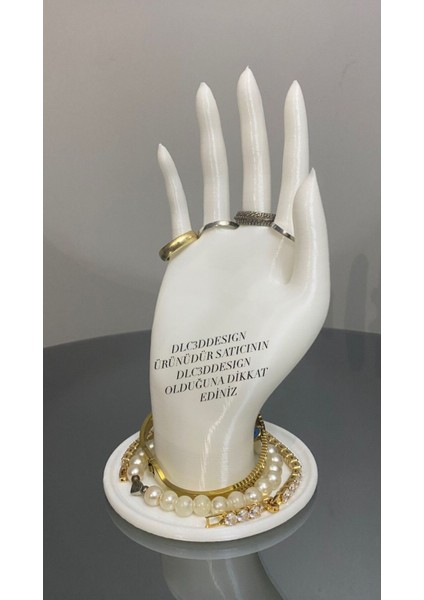 Beyaz El Takı Mankeni, Yüzük ve Takı Sergileme Standı, Organizer, 18 cm modelleri