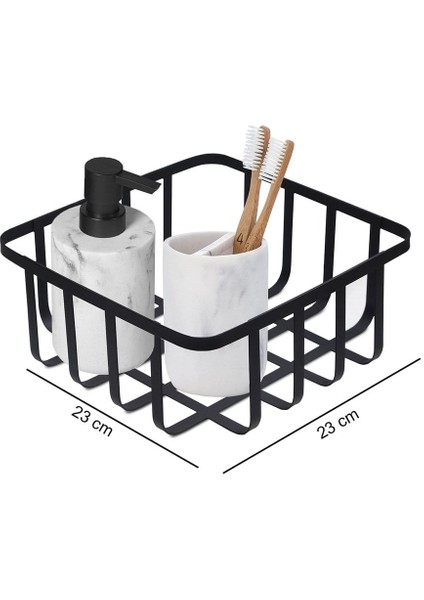 Çok Amaçlı Metal Organizer Kutusu, Banyo ve Ev Düzeni Için Şık Sepet fırsatları