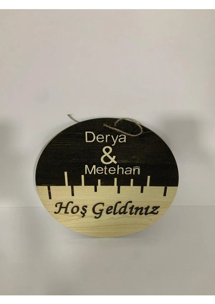 Kişiye Özel Isim Yazılabilir Hoş Geldiniz Kapı Süsü modelleri