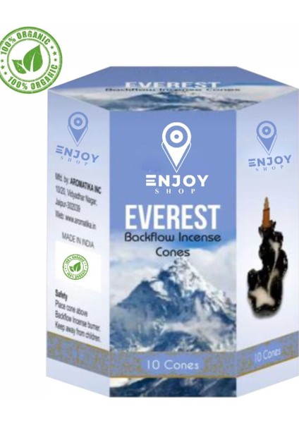 Elite Everest / Kar Esintisi Geri Akışlı Tütsü Konikleri Backflow Cones 10 Adet / 10 Pcs 1 Adet