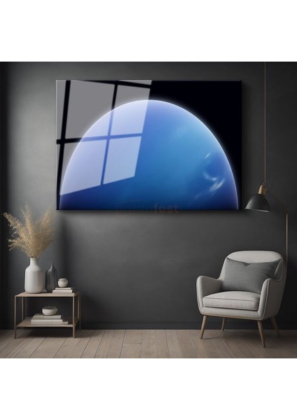 Neptün - Mavi Gezegenin Ihtişamı Cam Tablo