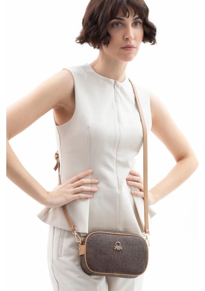 United Colors Of Benetton Kadın Çapraz Çanta Bnt 1537 - Kahve-Camel