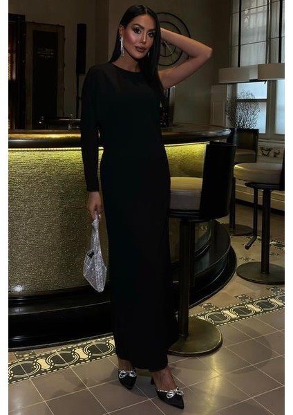 Aethra Tek Kol Uzun Elbise 2693-8 indirimleri