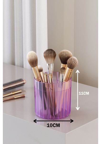 Açık Mor Çok Amaçlı 7 Bölmeli Makyaj ve Ofis Düzenleyici fiyatları