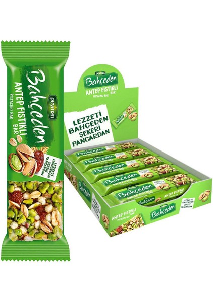 Bahçeden Antep Fıstıklı Bar 27 G x 10 Adet