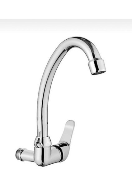 Kca Duvardan Tek Su Çıkışlı Mutfak Lavabo Bataryası Musluğu
