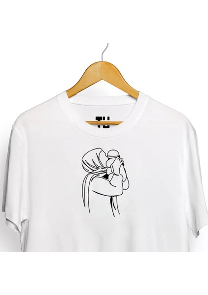 Minimal Anne ve Bebek Desenli Tişört fiyatları