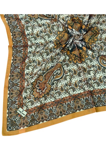 Prime Pamuk Etnik Desenli Eşarp 90X90 cm