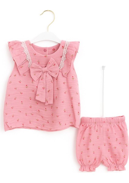 Fiyonklu Kız Bebek Yazlık 2’li