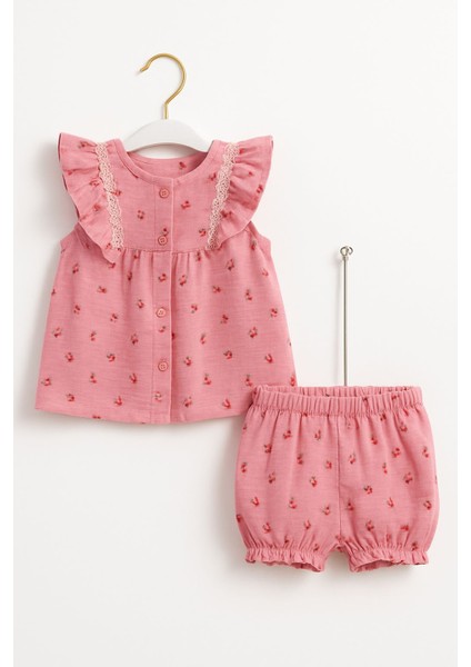 Fiyonklu Kız Bebek Yazlık 2’li modelleri