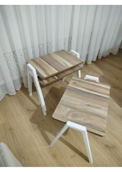Zigon Sehpa 3'lü Tepsi Model