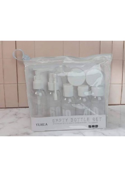 Beyaz Şeffaf Şişe Seti, Şık ve Kullanışlı Sıvı Şişeleri Koleksiyonu fiyatları