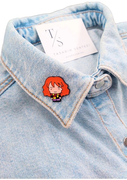 Rozet Metal Broş Hermione Granger Harry Potter Kitap Film Yaka Okul Çanta Kıyafet Şapka Takı fiyatları