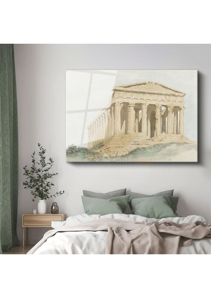 William Pars - Atina Parthenon Tapınağı Cam Tablo