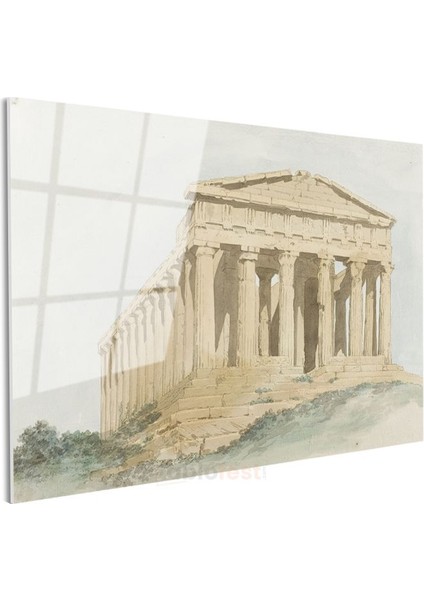 William Pars - Atina Parthenon Tapınağı Cam Tablo