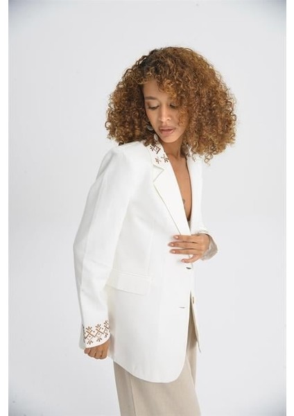 Leomie Nakışlı Blazer Ceket 6106 fırsatları