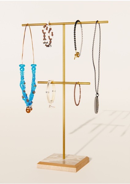 Şık Takı Düzenleyici Standı, Bileklik, Kolye ve Küpe Saklama Çözümü