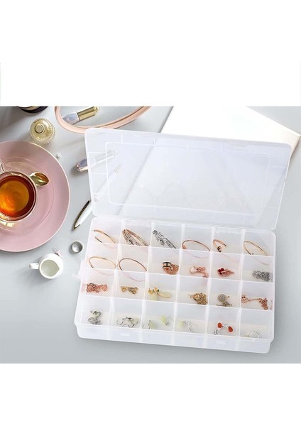 2'li 25 Bölmeli Ayarlanabilir Çok Amaçlı Plastik Organizer Beyaz fiyatları