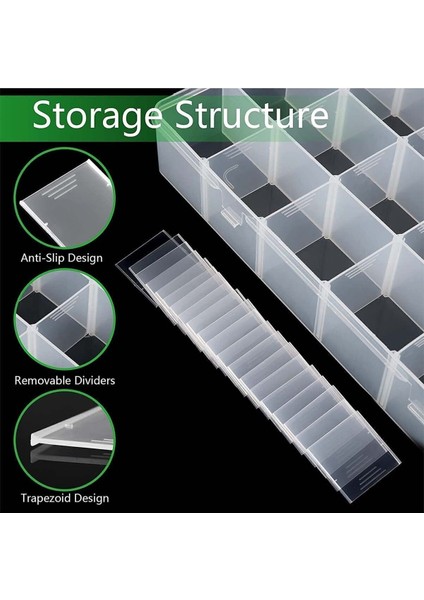 2'li 25 Bölmeli Ayarlanabilir Çok Amaçlı Plastik Organizer Beyaz fırsatları