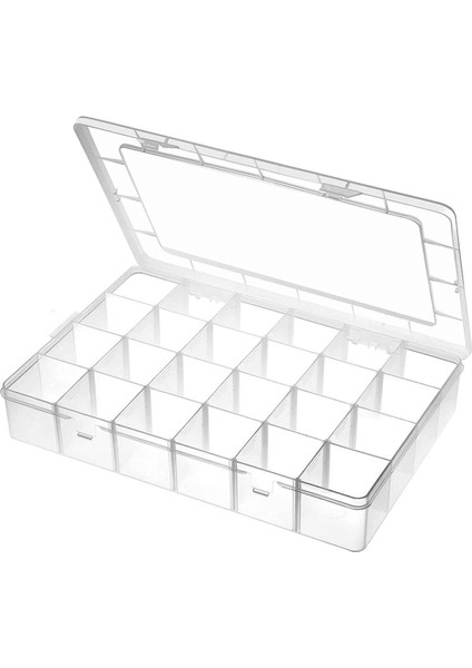 2'li 25 Bölmeli Ayarlanabilir Çok Amaçlı Plastik Organizer Beyaz